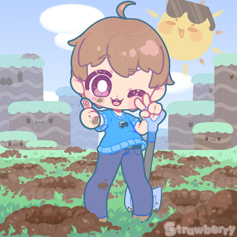 Full Body Chibi Illustration w/ BG