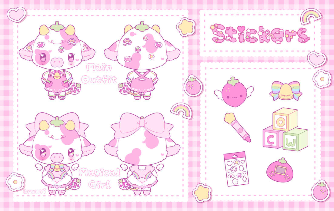 Mascot Stickers Reference by @Arunyi_