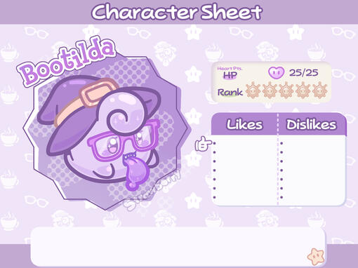 Paper Mario Themed Character Sheet